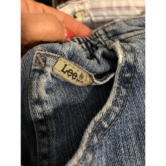 VINTAGE LEE ELASTIC WAIST HI-RISE JEANS SZ 10S - Picture 8 of 12